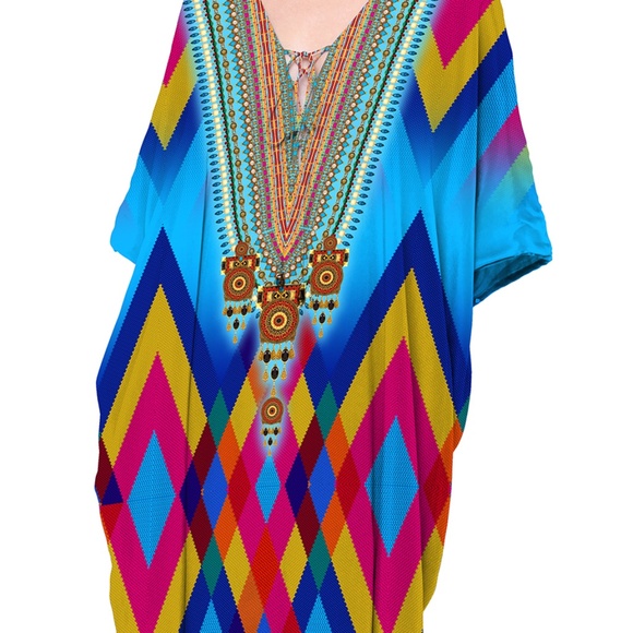 Abstract print kafan- Kaftan Dresses for Sale - 70%-80% OFF - Picture 3 of 3